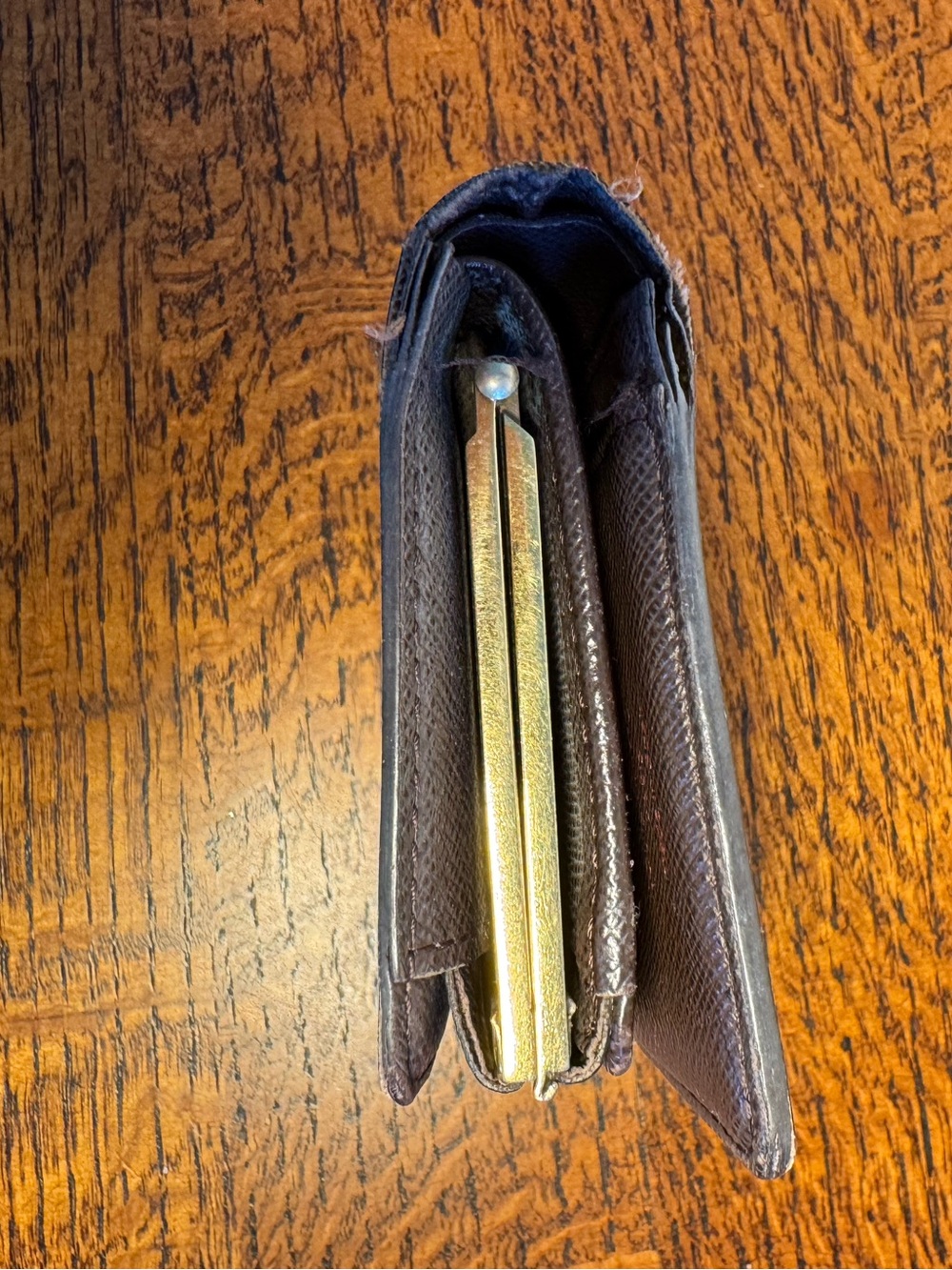 Louis Vuitton Damier Ebene Portefeuille Viennois French Kisslock Wallet - Picture 8 of 10